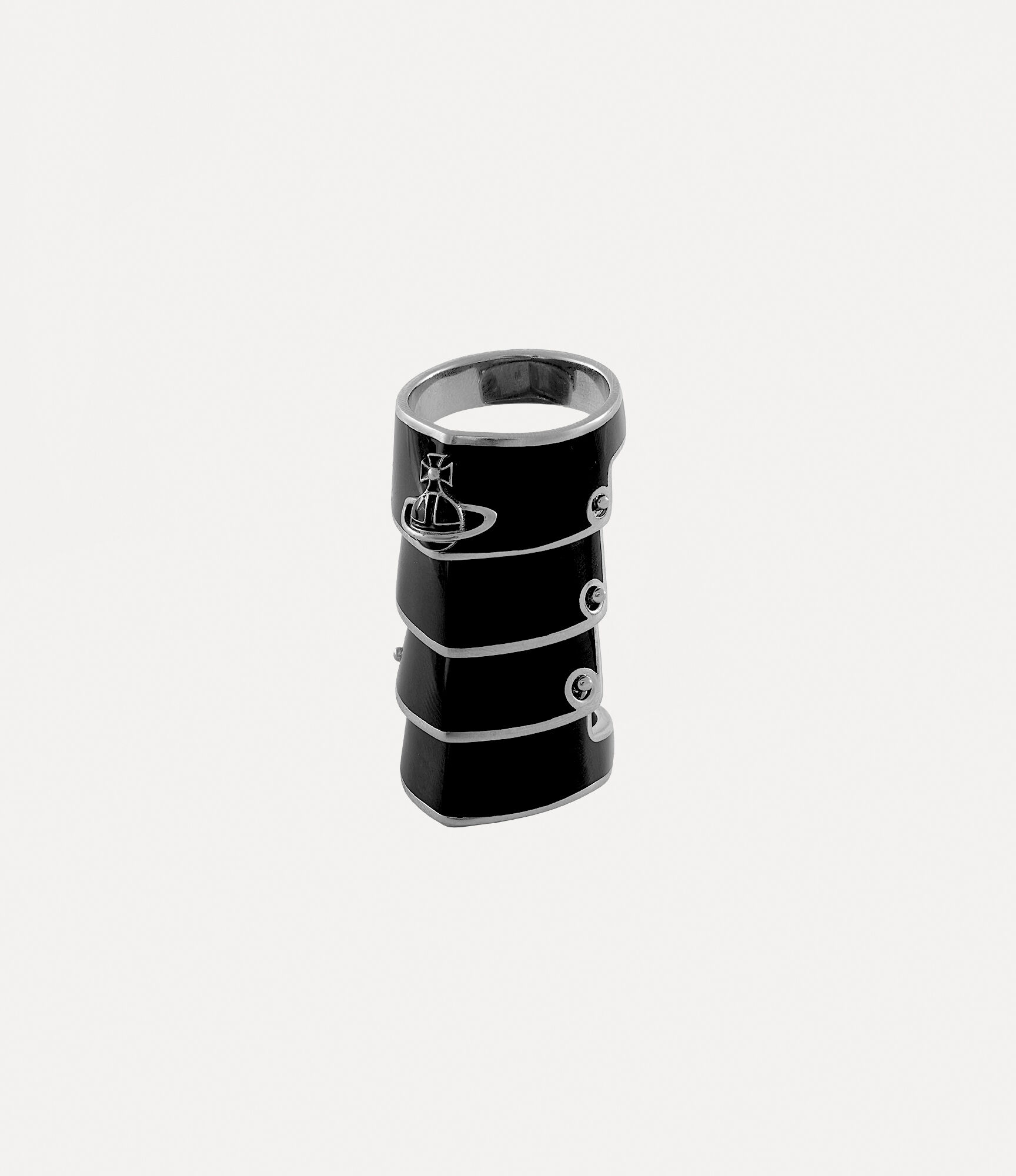 Andreas Kronthaler For Vivienne Westwood Artemis Ring PLATINUM / BLACK Resin