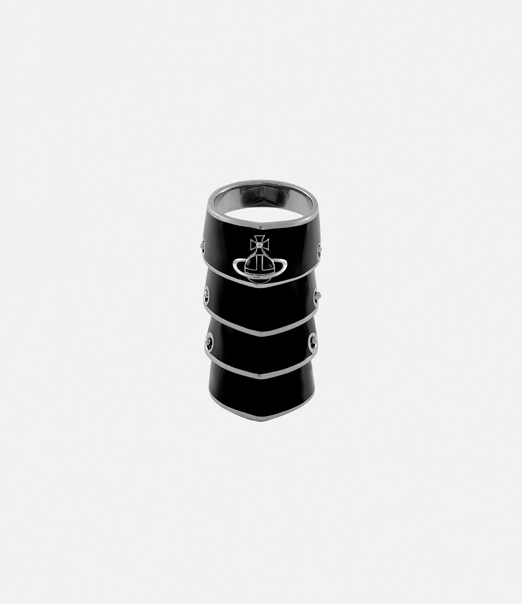 andreas kronthaler for vivienne westwood Artemis Ring PLATINUM / BLACK Resin