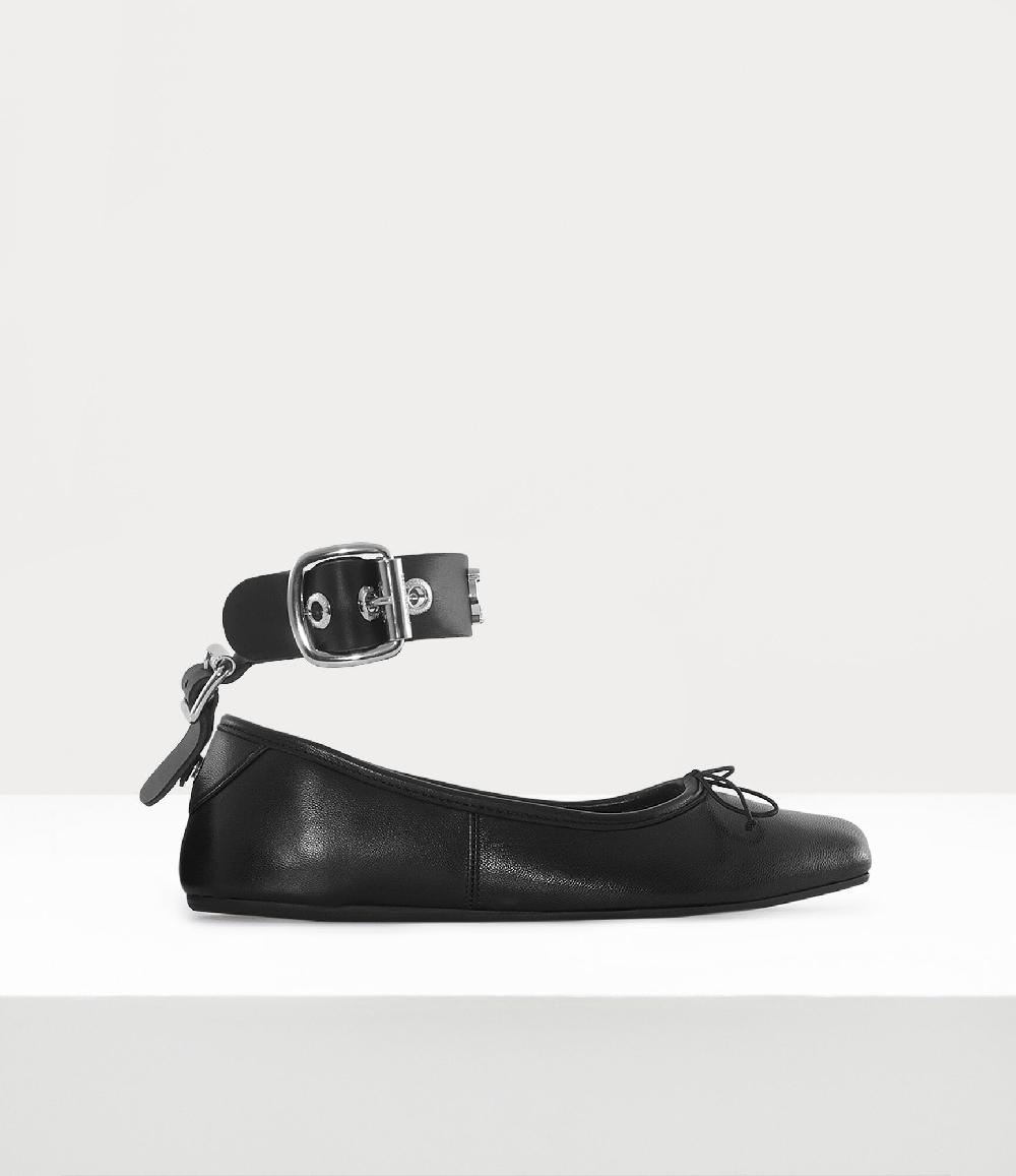 andreas kronthaler for vivienne westwood Bardot Ballerina Shoes BLACK