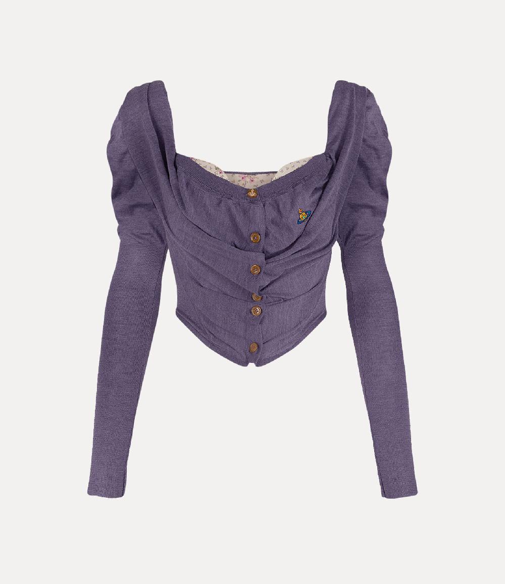 Andreas Kronthaler For Vivienne Westwood Bea Corset Cardigan LAVENDER