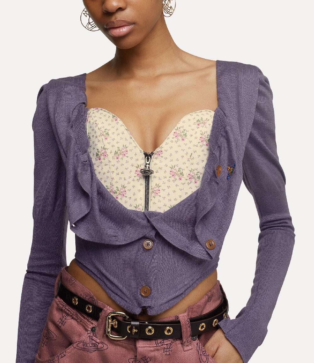andreas kronthaler for vivienne westwood Bea Corset Cardigan LAVENDER