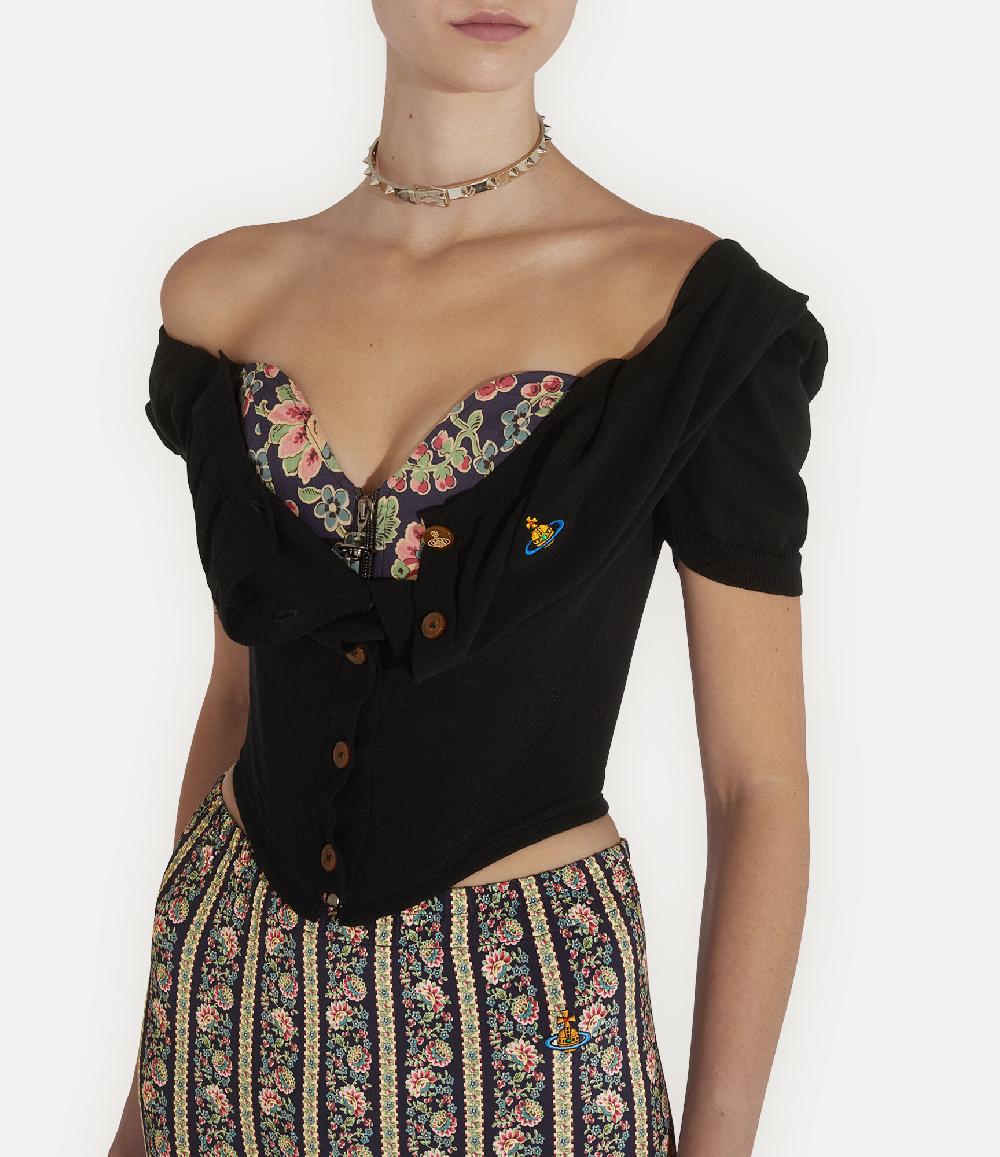 Andreas Kronthaler For Vivienne Westwood Bea Corset Cardigan PETUNIA PINK