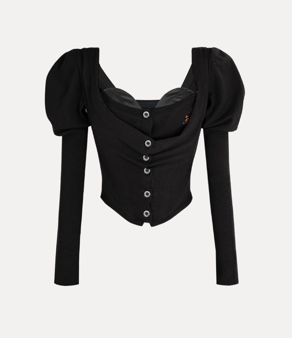 andreas kronthaler for vivienne westwood Bea Corset Cardigan RED