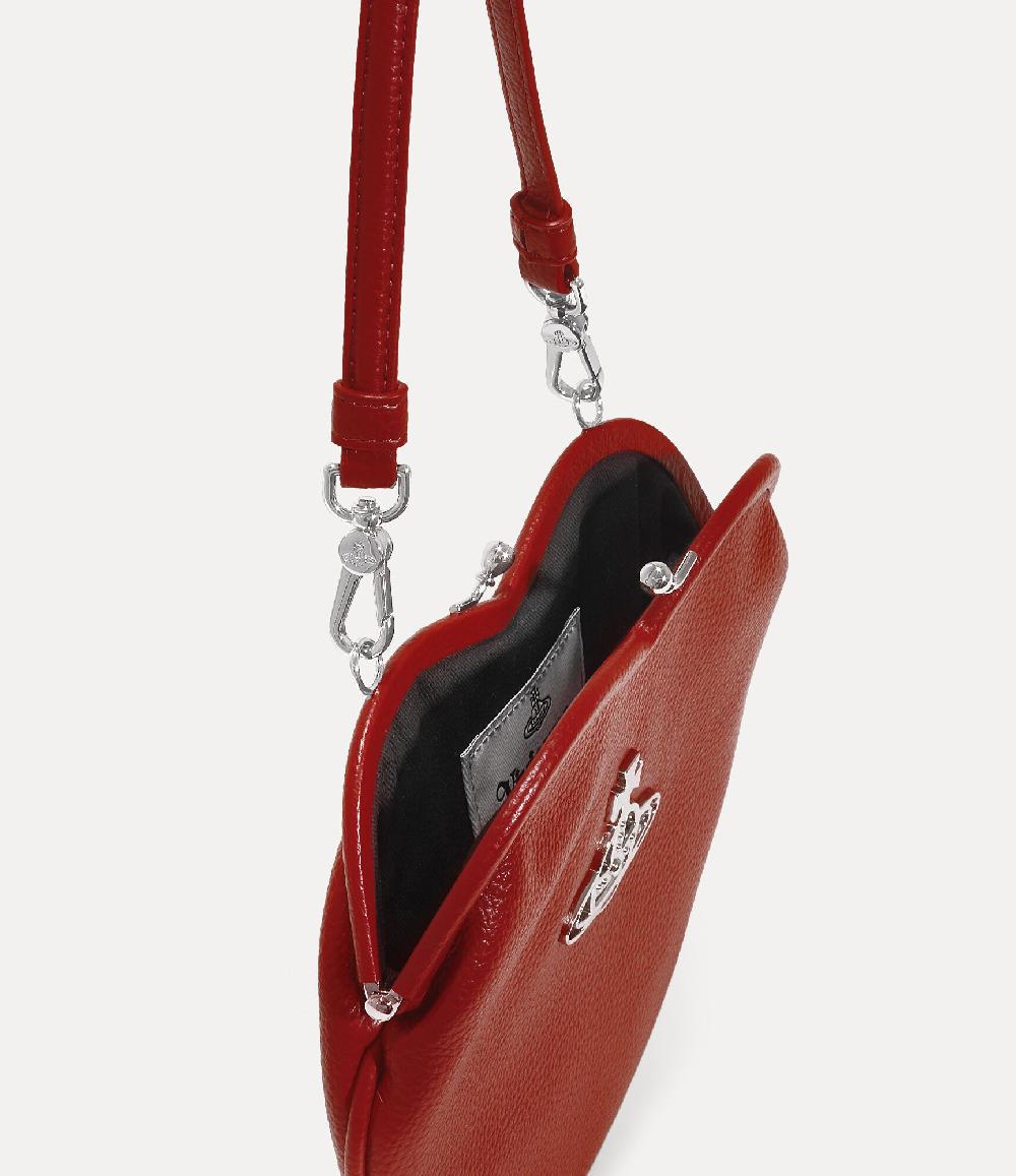 Andreas Kronthaler For Vivienne Westwood Belle Heart Frame Purse BURGUNDY