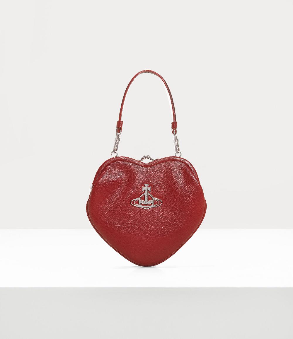 andreas kronthaler for vivienne westwood Belle Heart Frame Purse BURGUNDY