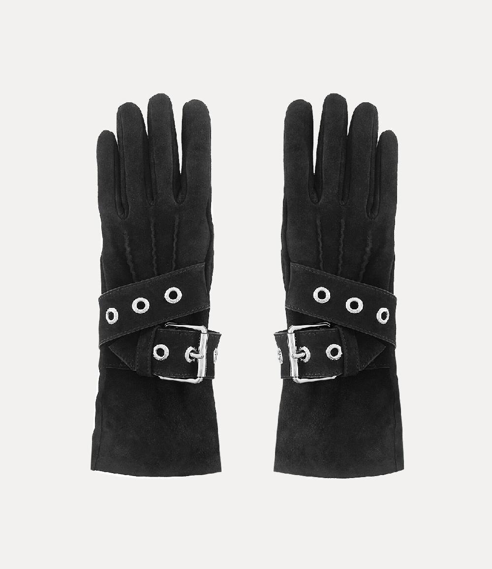 andreas kronthaler for vivienne westwood Belt Buckle Gloves BLACK