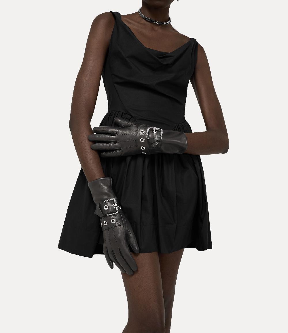 Andreas Kronthaler For Vivienne Westwood Belt Buckle Gloves BLACK