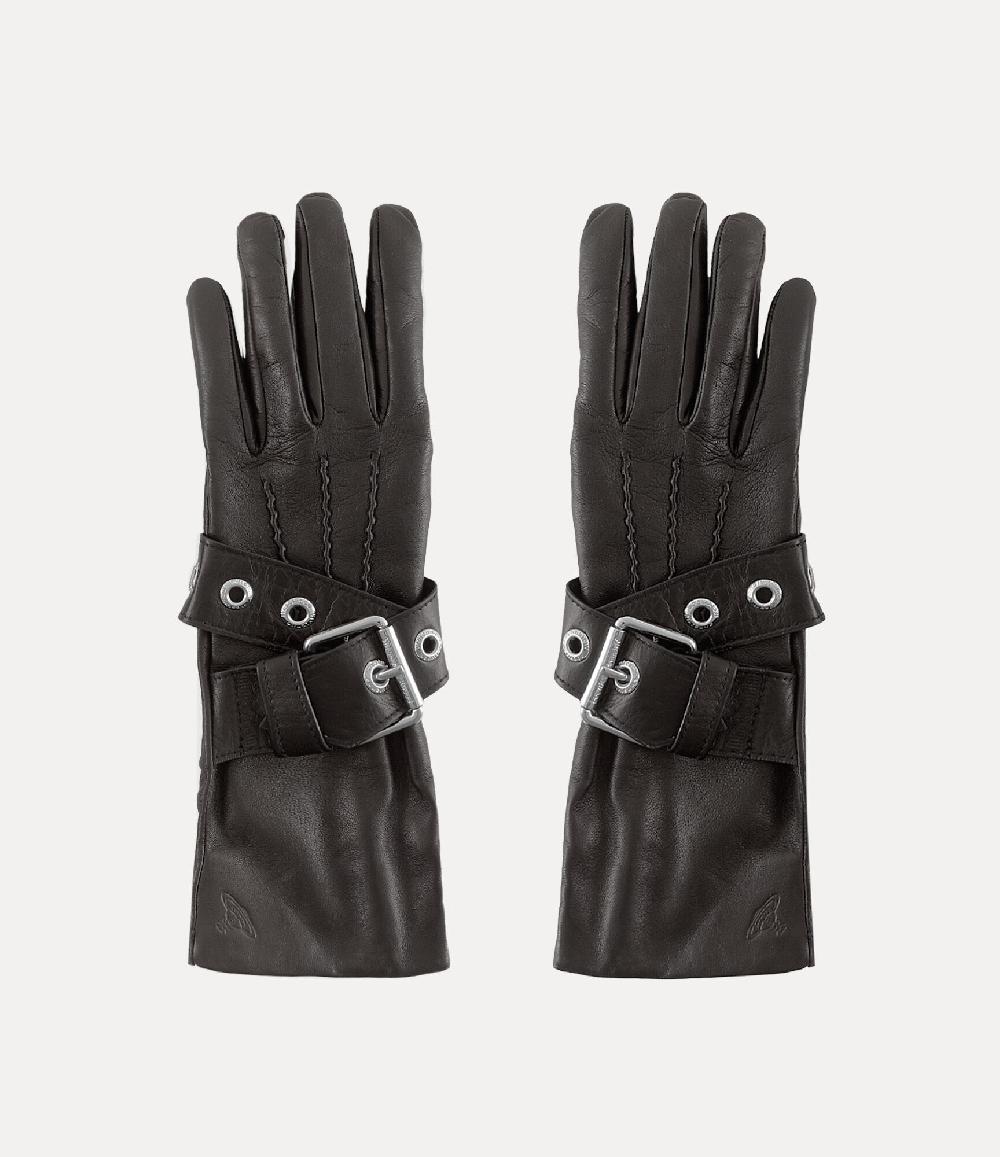 andreas kronthaler for vivienne westwood Belt Buckle Gloves BLACK