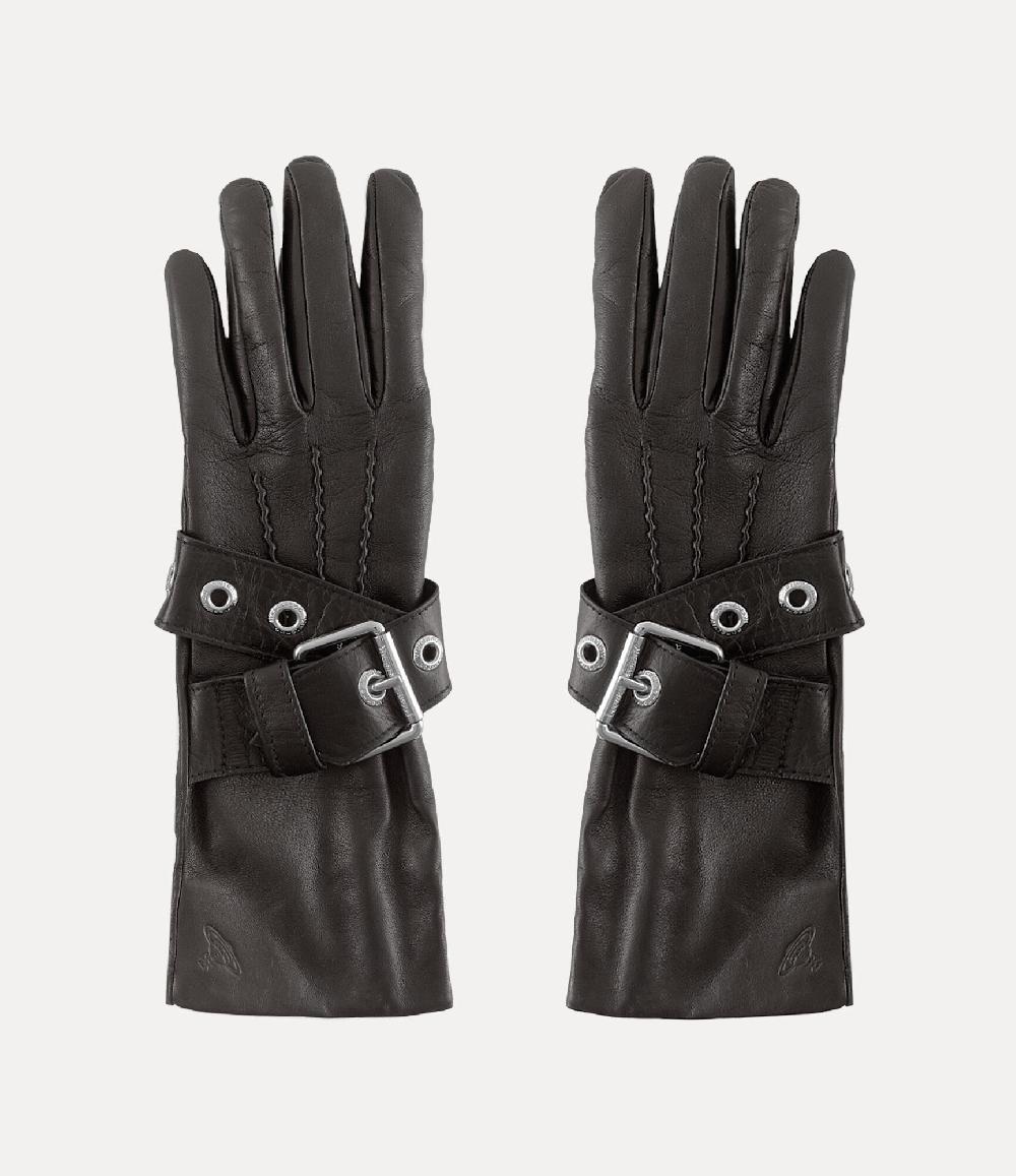 andreas kronthaler for vivienne westwood Belt Buckle Gloves BLACK