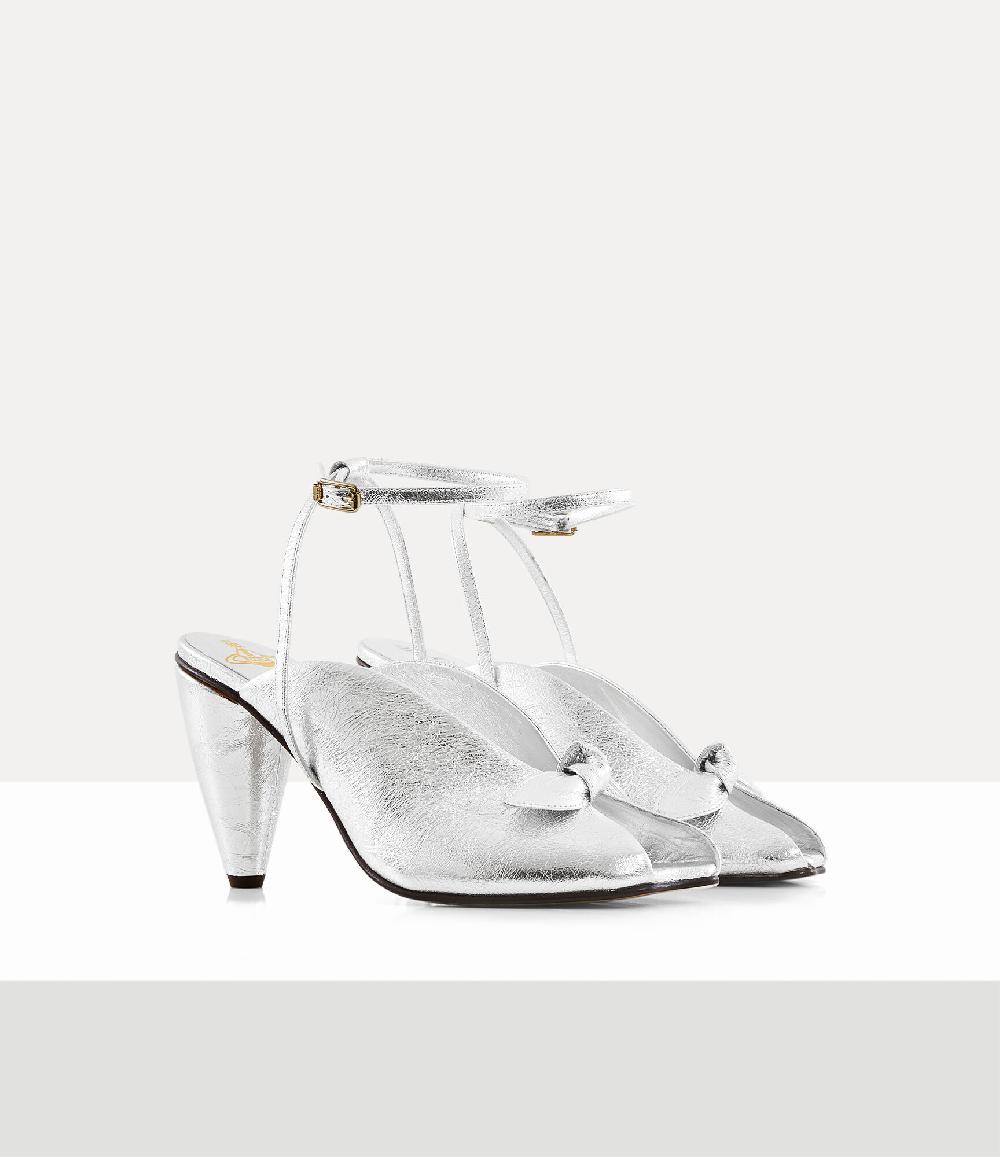 Andreas Kronthaler For Vivienne Westwood Bow Peep Shoe SILVER