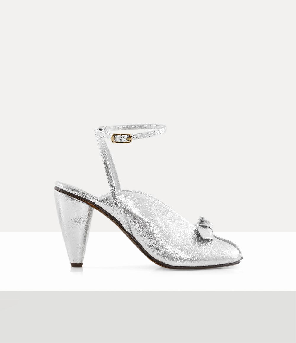 andreas kronthaler for vivienne westwood Bow Peep Shoe SILVER