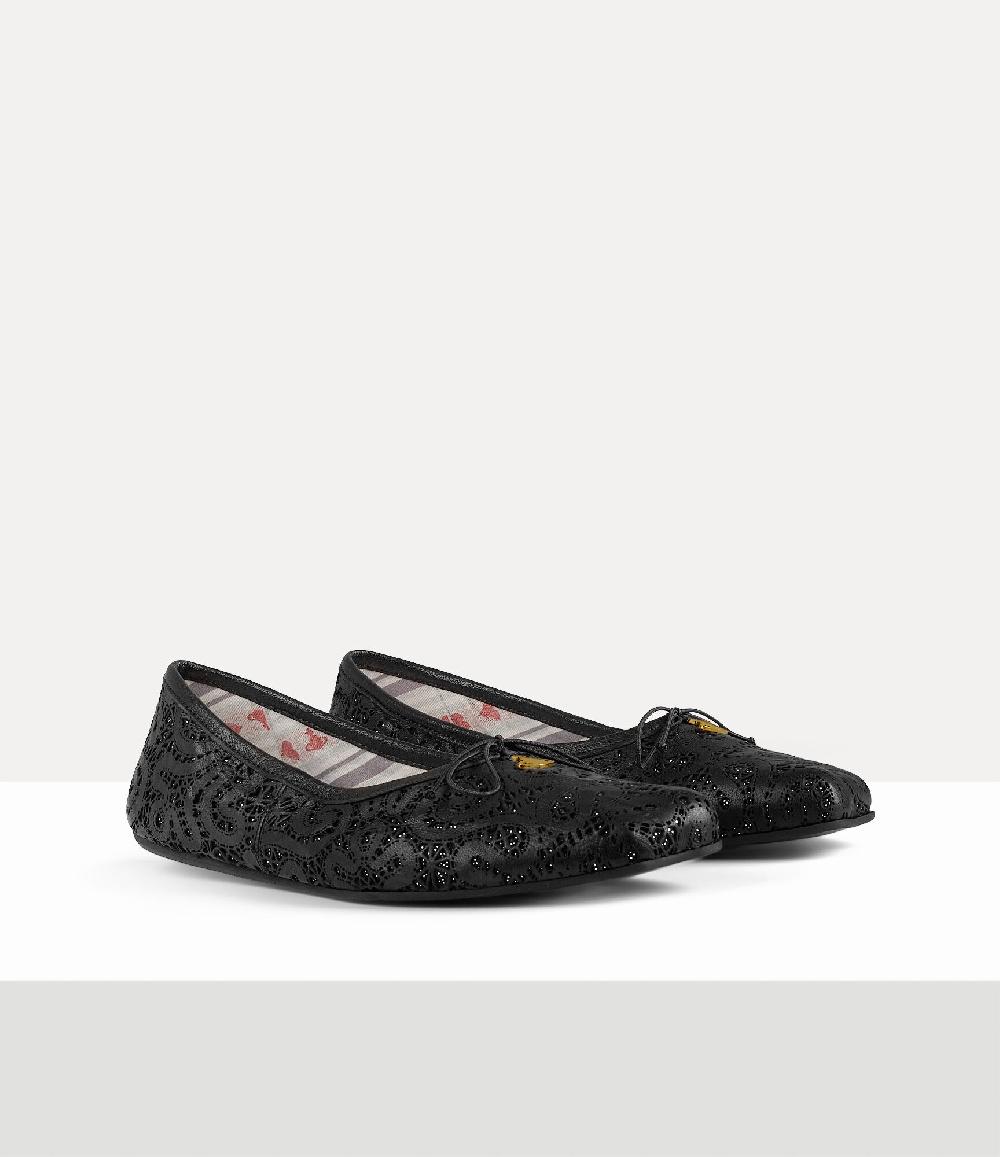 Andreas Kronthaler For Vivienne Westwood Brigitte Ballerina Shoe BLACK