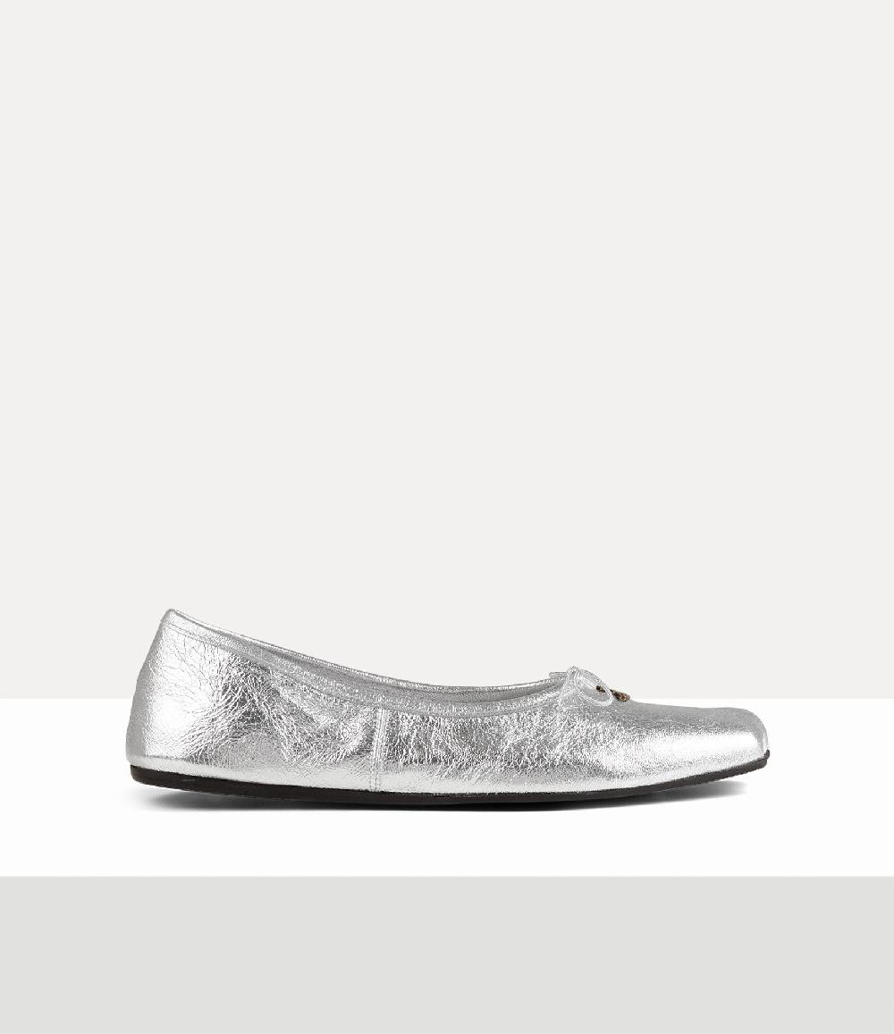 andreas kronthaler for vivienne westwood Brigitte Ballerina Shoe SILVER