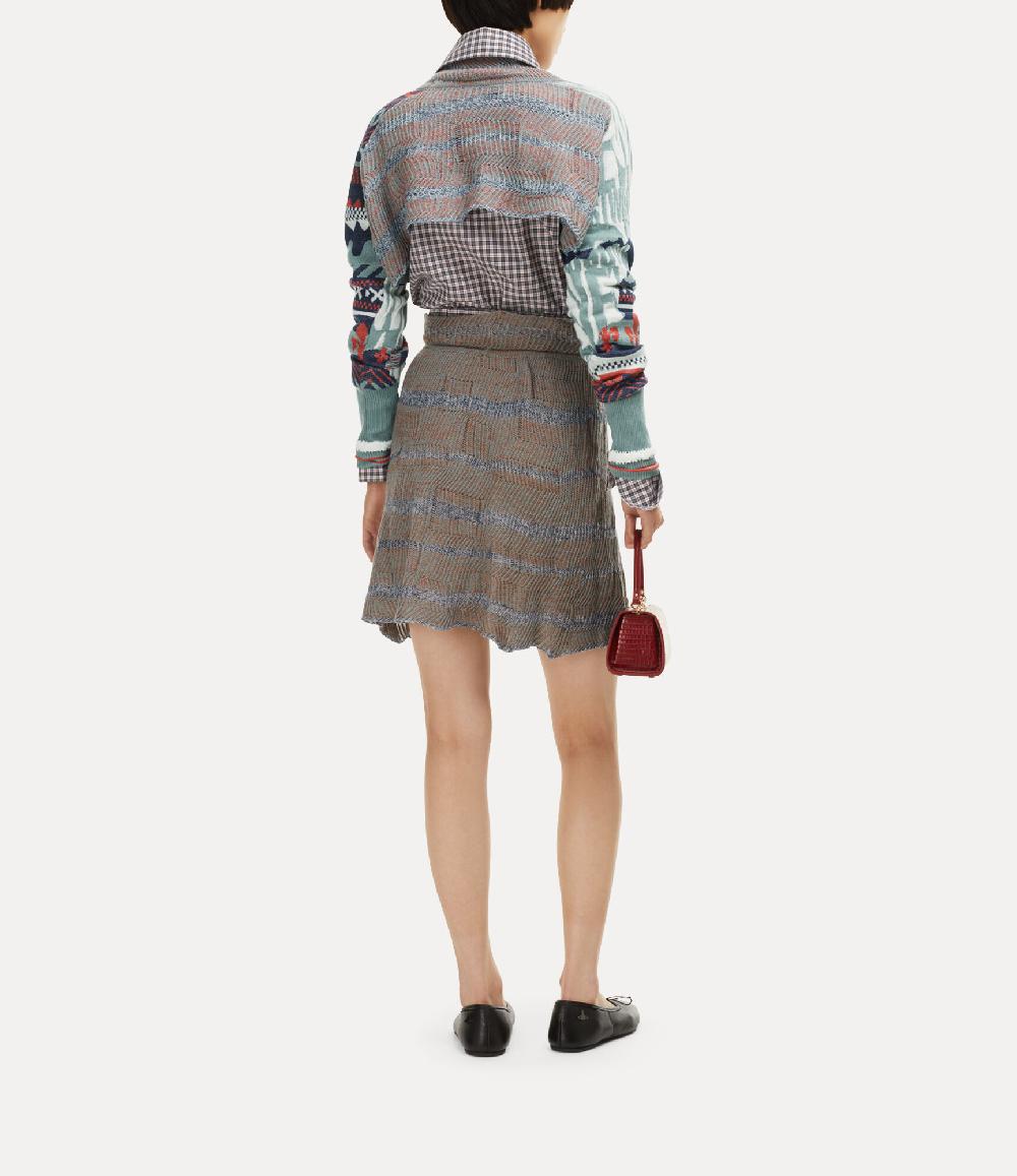 Andreas Kronthaler For Vivienne Westwood Broken Fair Isle Cropped Top MULTI