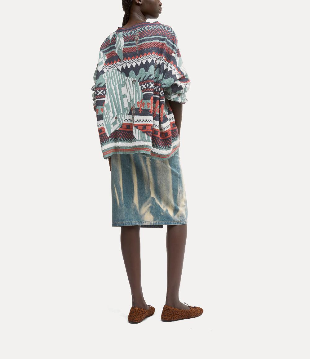 Andreas Kronthaler For Vivienne Westwood Broken Fair Isle Jumper MULTI