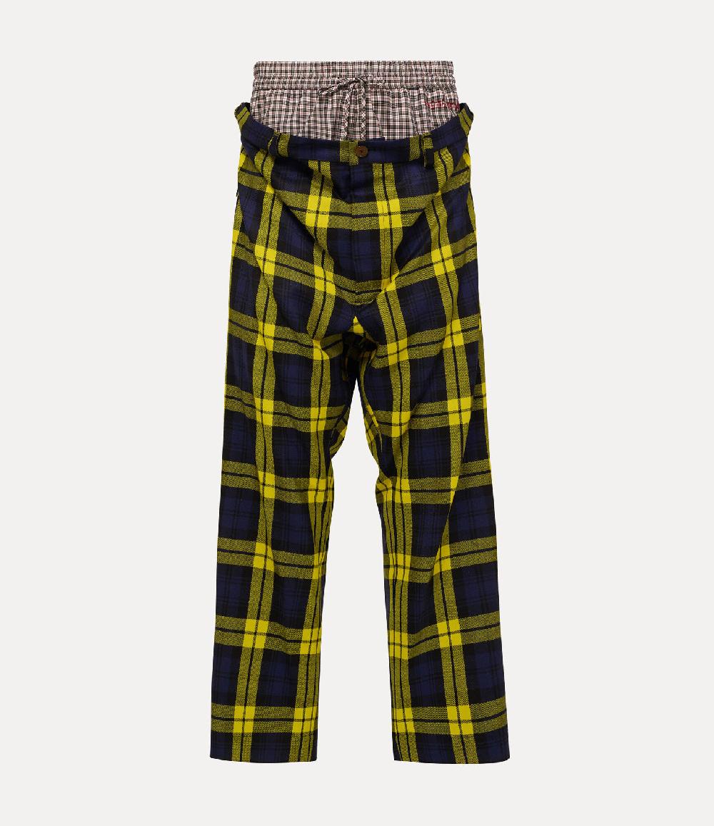 andreas kronthaler for vivienne westwood Builder Trousers NAVY/YELLOW