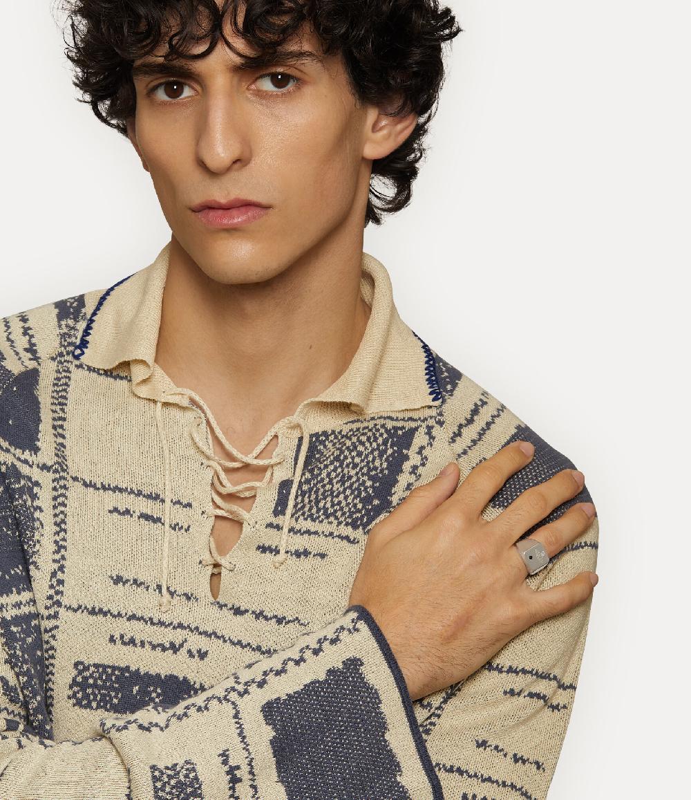 Andreas Kronthaler For Vivienne Westwood Carlo Ring PLATINUM / BLACK CZ