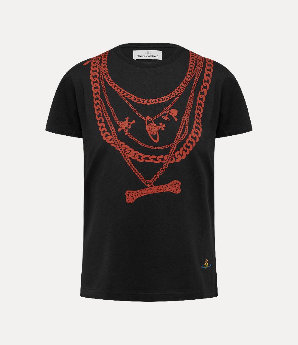 andreas kronthaler for vivienne westwood Chain Peru T-shirt BLACK