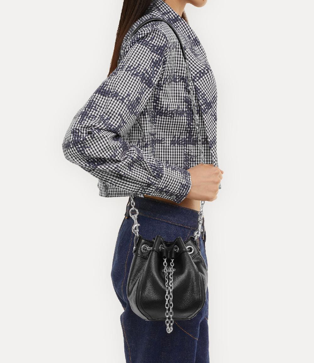 Andreas Kronthaler For Vivienne Westwood Chrissy Small Bucket Bag BLACK
