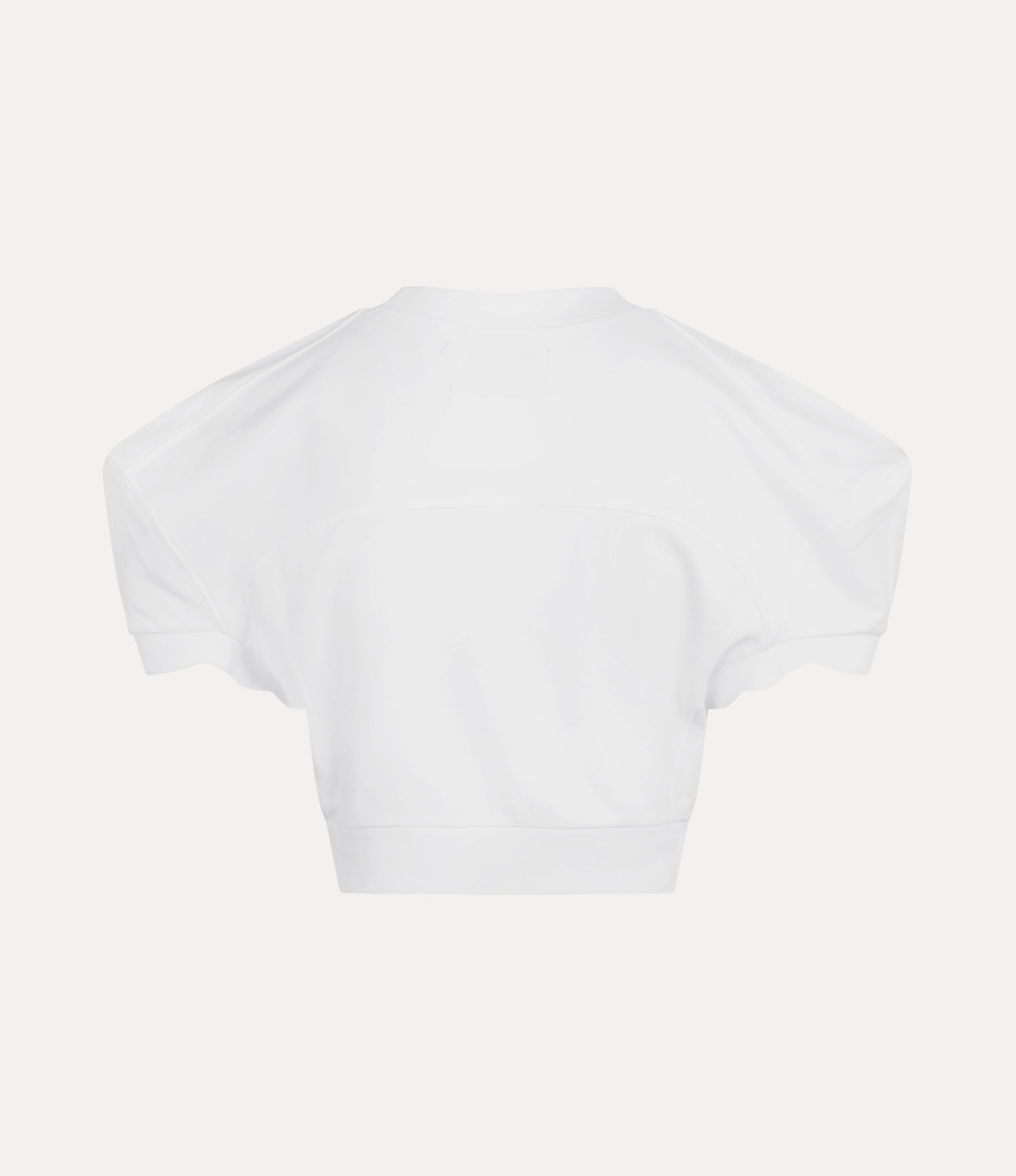 Andreas Kronthaler For Vivienne Westwood Cropped Football Sweatshirt WHITE