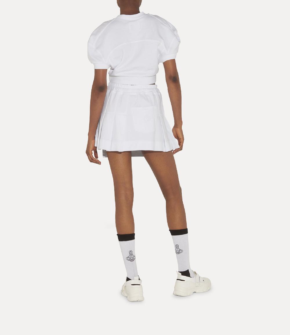 Andreas Kronthaler For Vivienne Westwood Cropped Football Sweatshirt WHITE