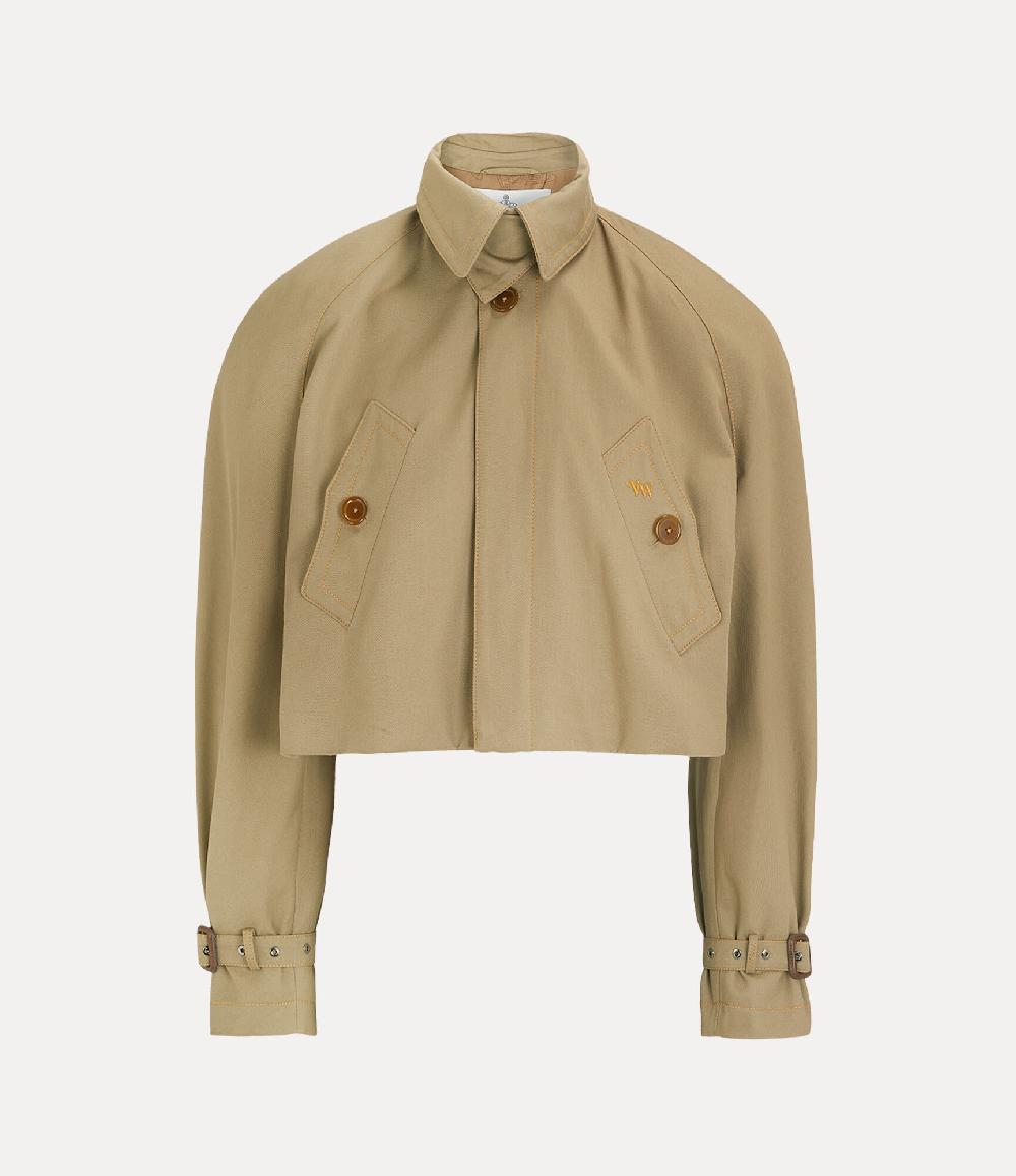 andreas kronthaler for vivienne westwood Cut Off Graziano Trench Coat CAMEL