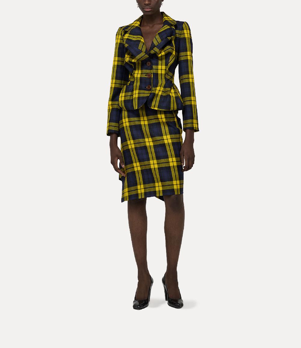 andreas Kronthaler For Vivienne Westwood Drunken Jacket NAVY/YELLOW