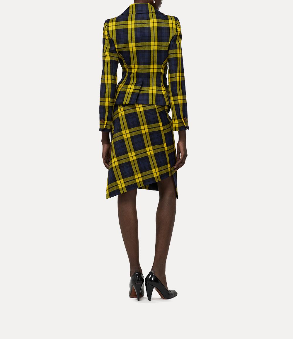 andreas Kronthaler For Vivienne Westwood Drunken Jacket NAVY/YELLOW