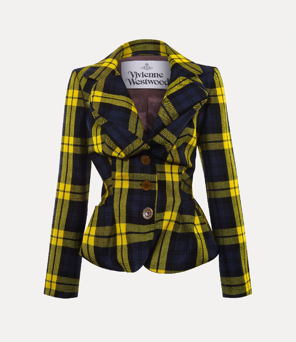 andreas kronthaler for vivienne westwood Drunken Jacket NAVY/YELLOW
