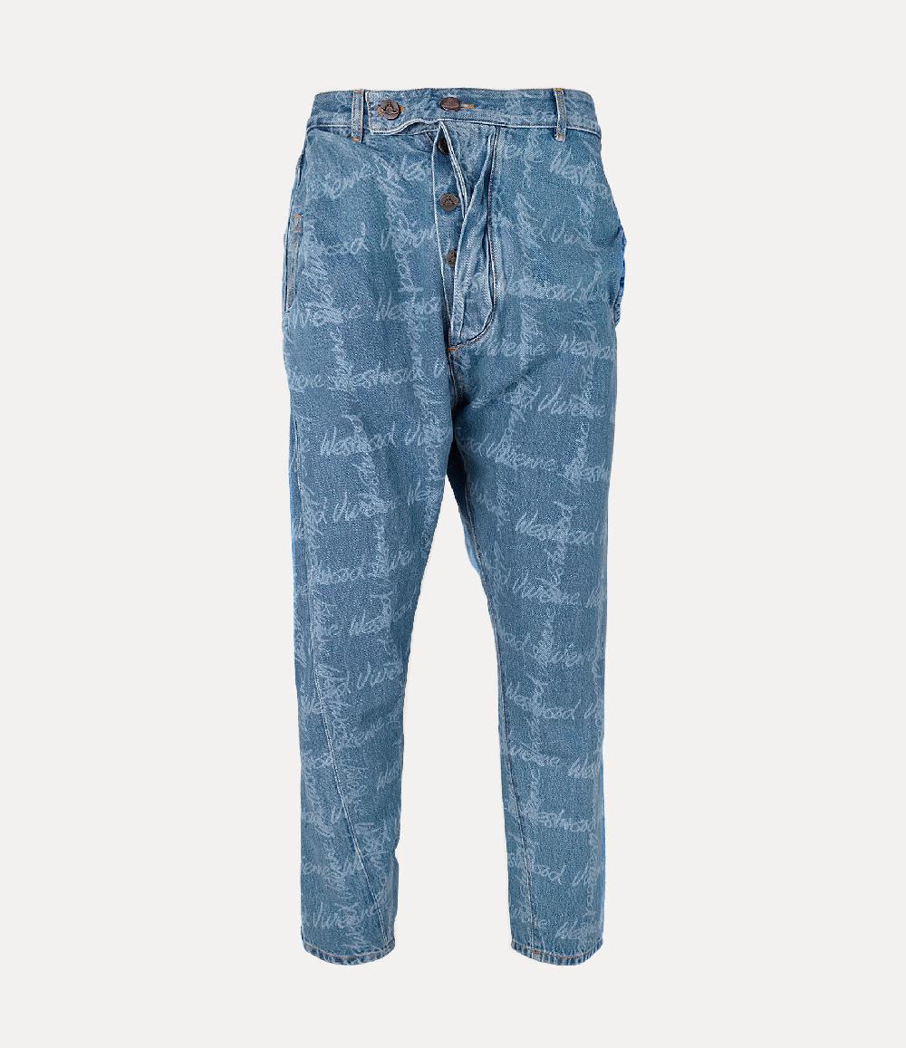 Andreas Kronthaler For Vivienne Westwood Drunken Jeans VW GRID/BLUE