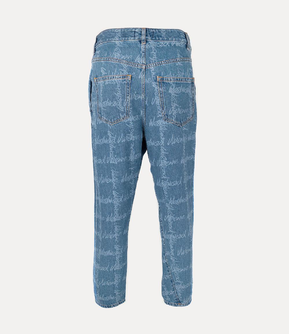 Andreas Kronthaler For Vivienne Westwood Drunken Jeans VW GRID/BLUE