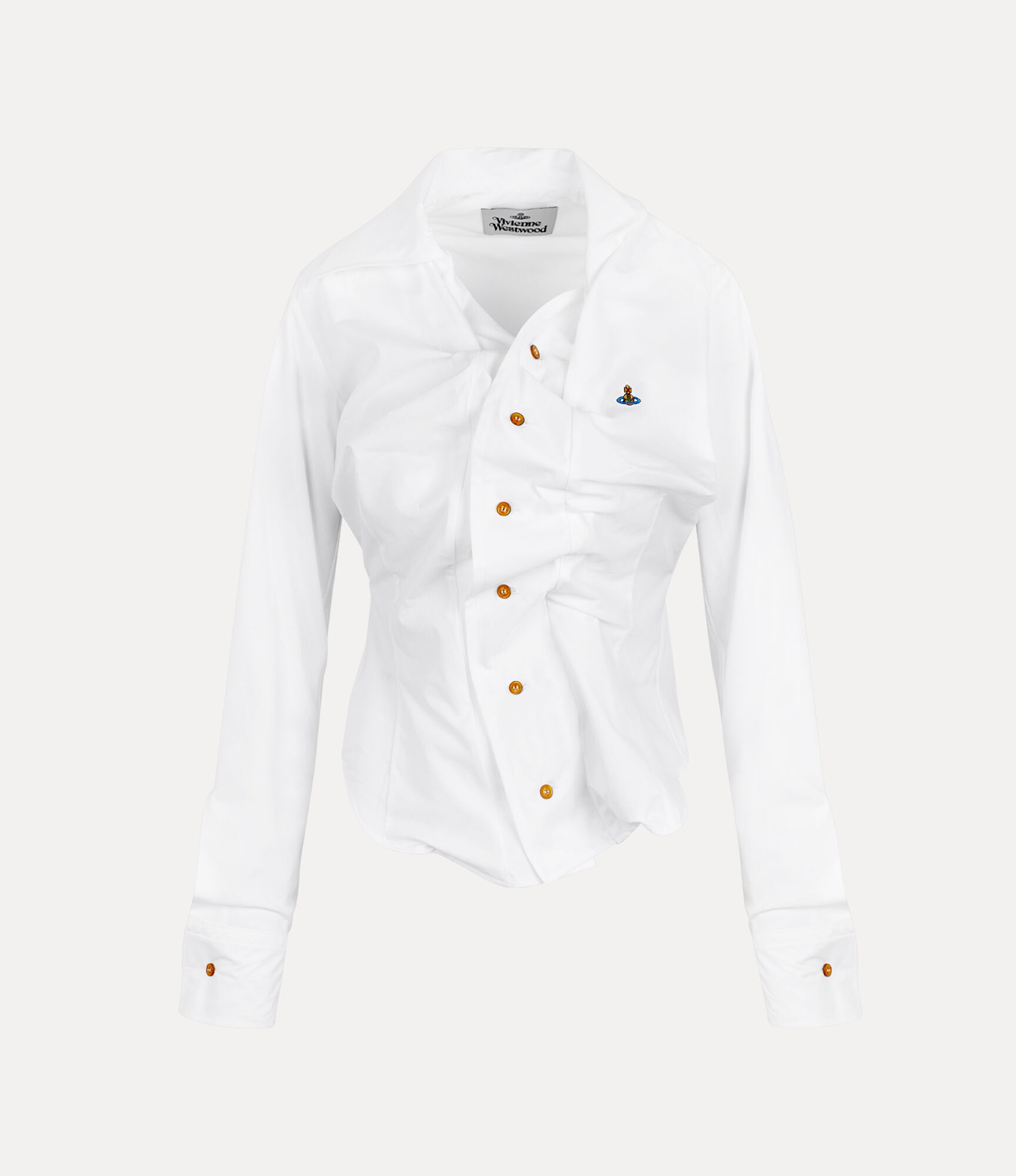 andreas kronthaler for vivienne westwood Drunken Shirt WHITE