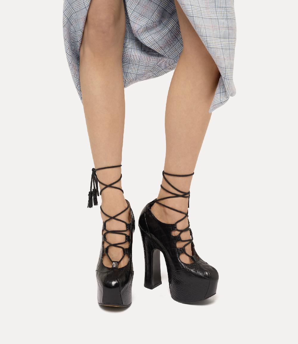 Andreas Kronthaler For Vivienne Westwood Elevated Ghillie Platform Black