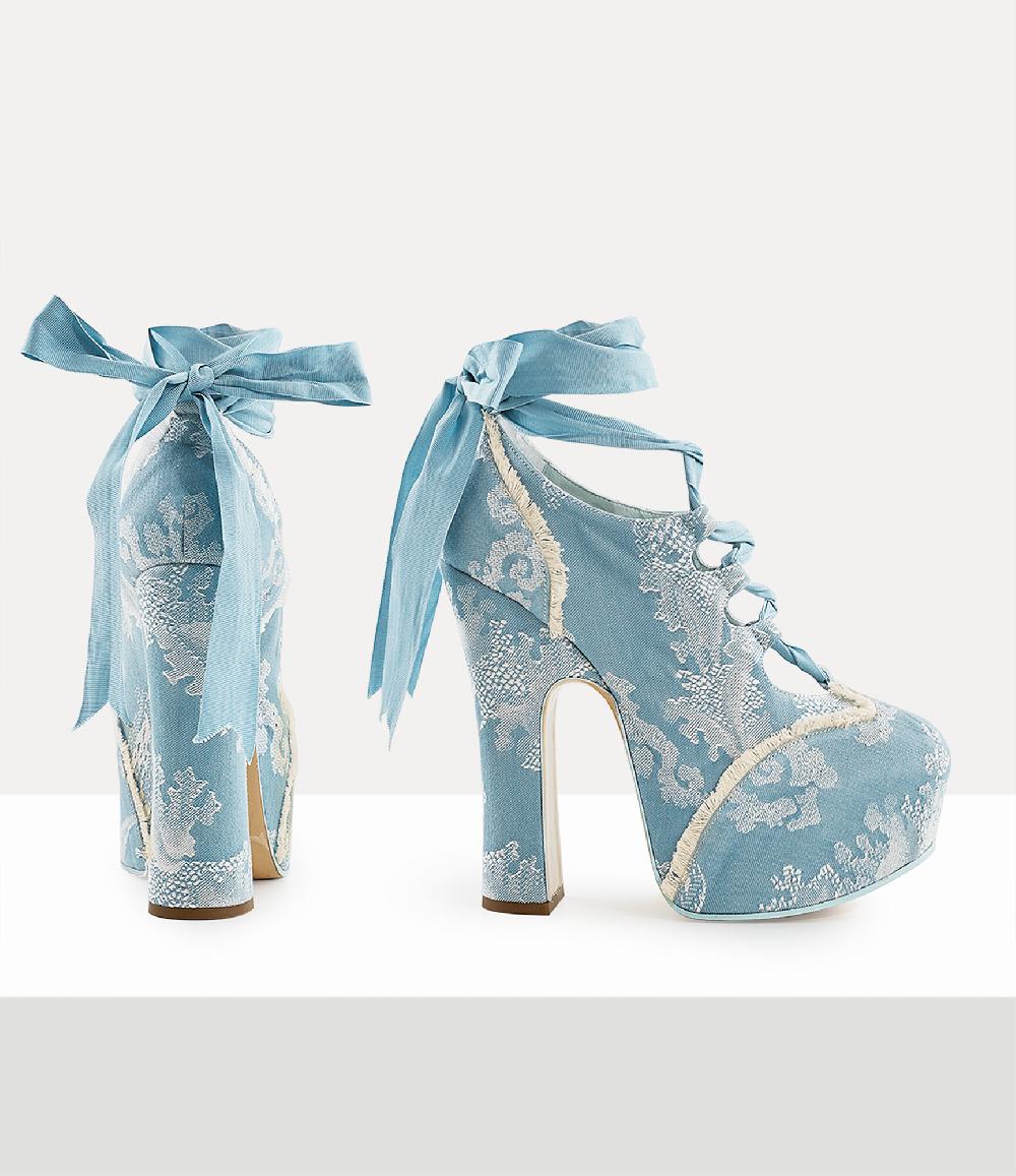 Andreas Kronthaler For Vivienne Westwood Elevated Ghillie Platform BLUE CORAL