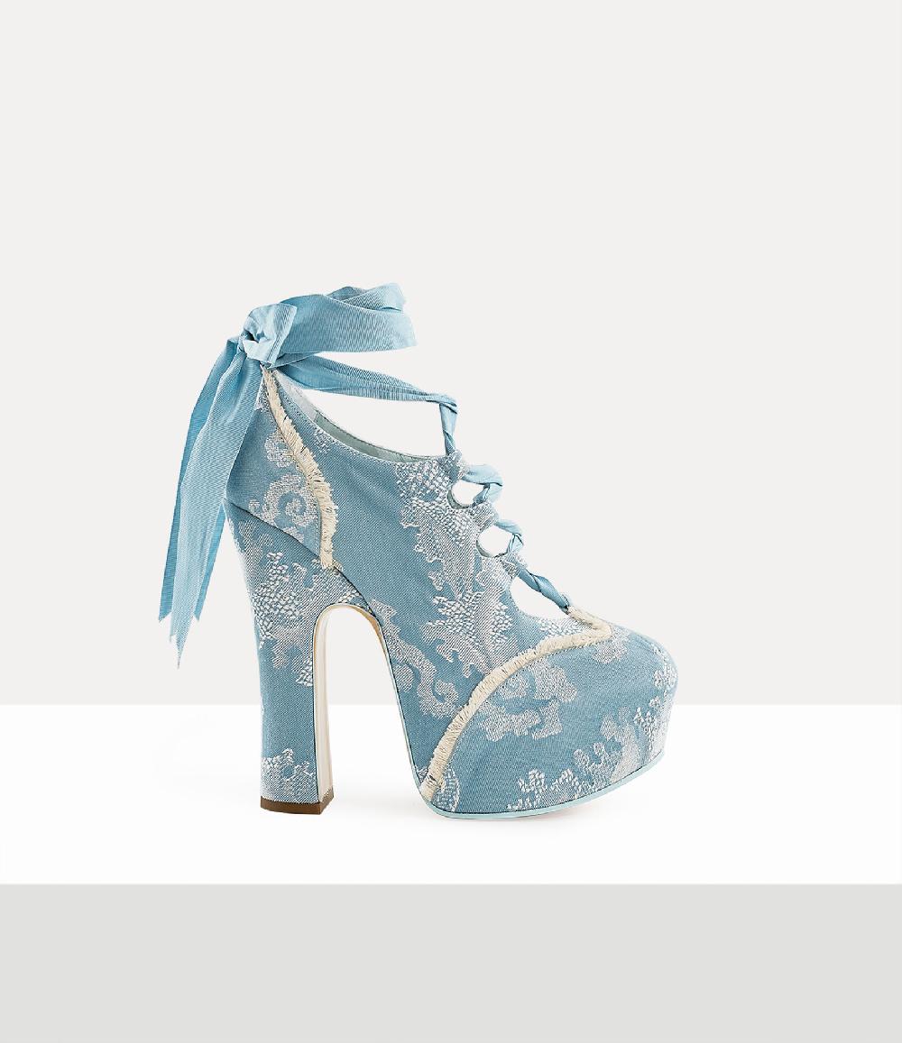 andreas kronthaler for vivienne westwood Elevated Ghillie Platform BLUE CORAL