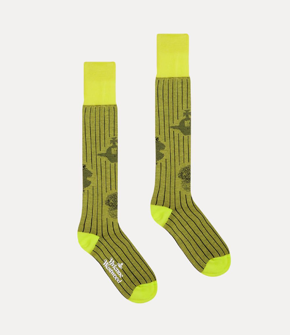 Andreas Kronthaler For Vivienne Westwood Figurines High Sock ACID YELLOW
