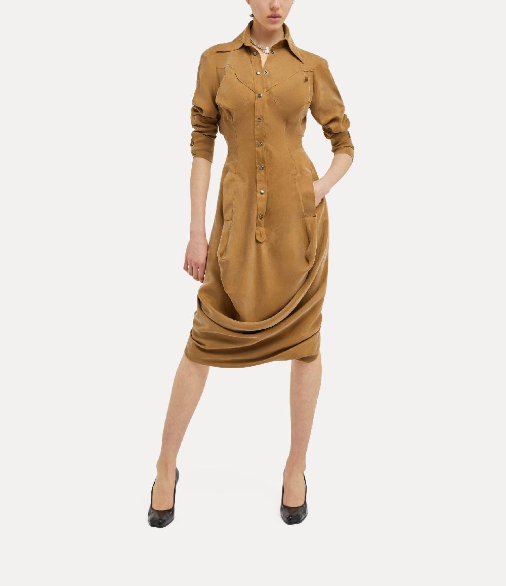 Andreas Kronthaler For Vivienne Westwood Fire Dress CAMEL