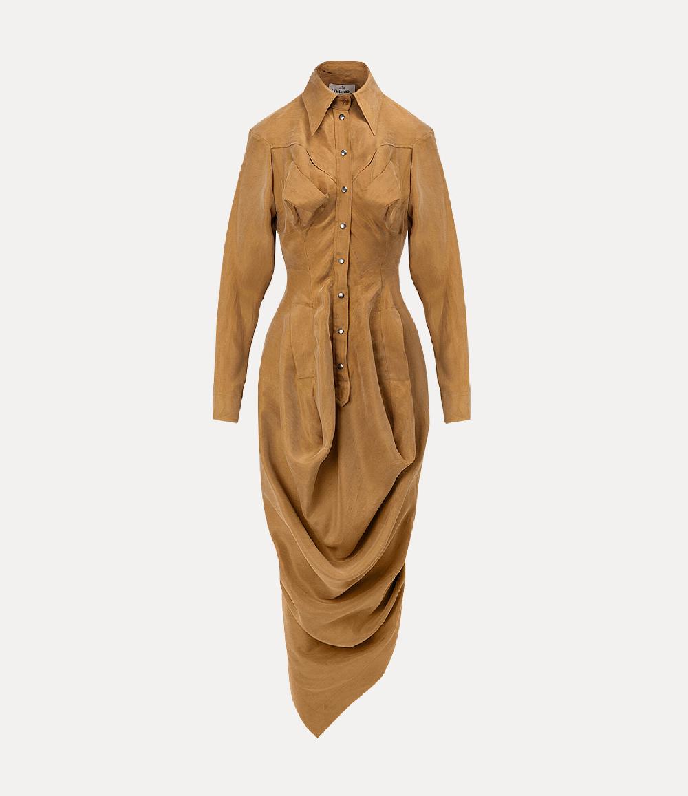 andreas kronthaler for vivienne westwood Fire Dress CAMEL