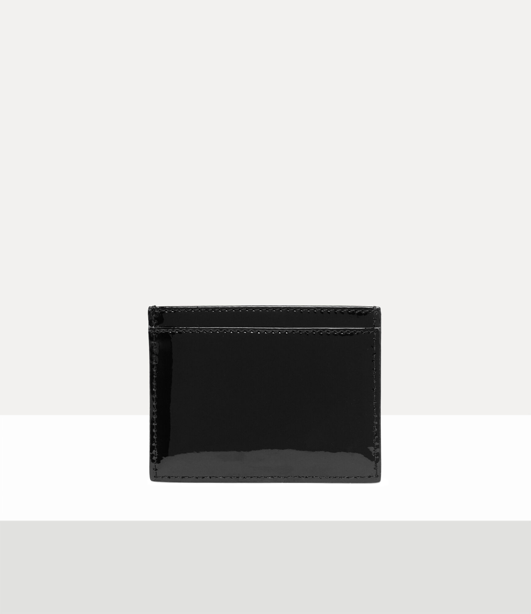 Andreas Kronthaler For Vivienne Westwood Flat Card Holder BLACK ENAMEL ORB