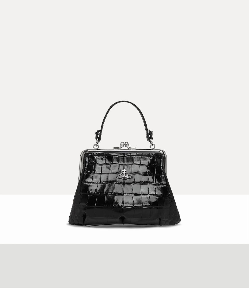 andreas kronthaler for vivienne westwood Granny Frame Purse BLACK