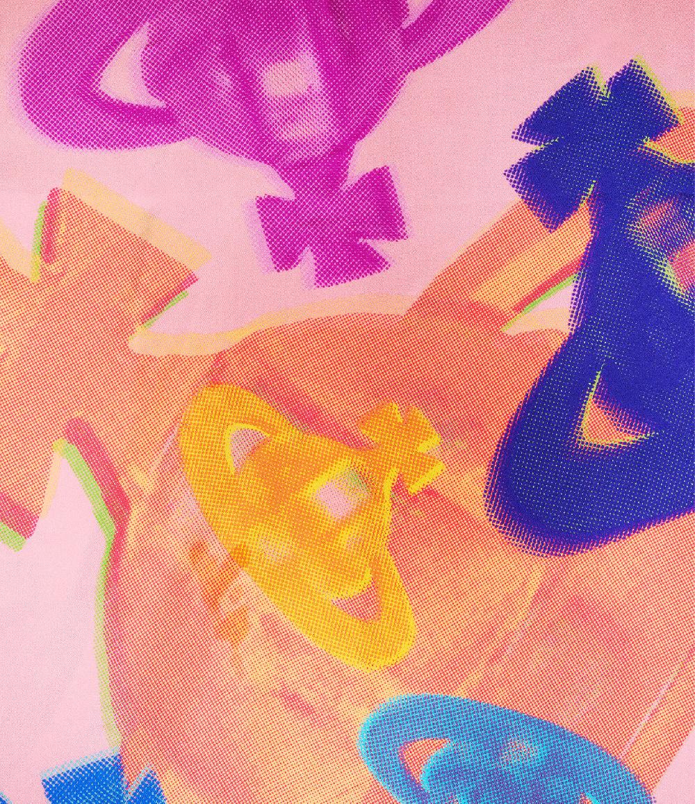 Andreas Kronthaler For Vivienne Westwood Halftone Orbs Square LEMON