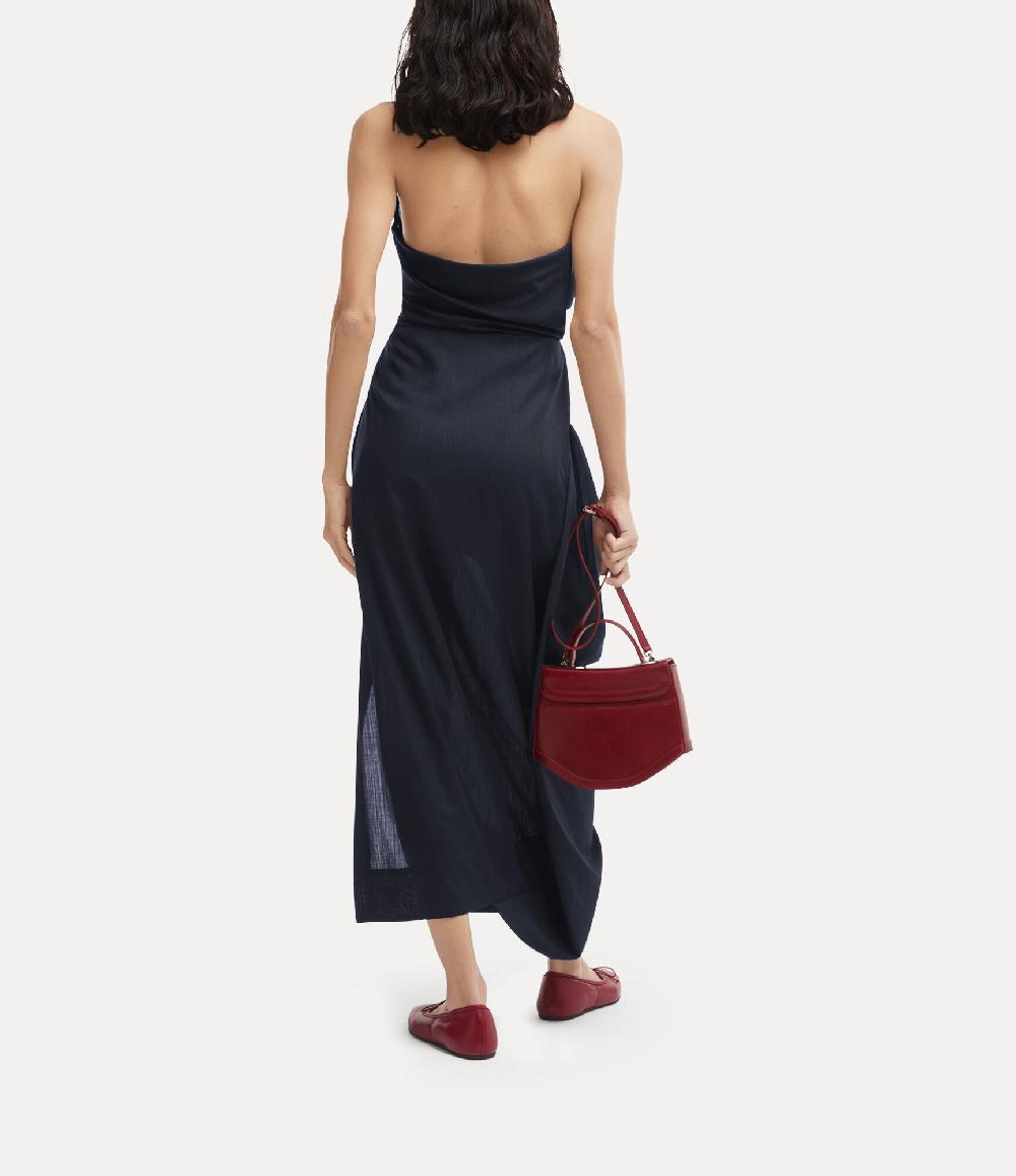 Andreas Kronthaler For Vivienne Westwood Halter Galatea Dress NAVY