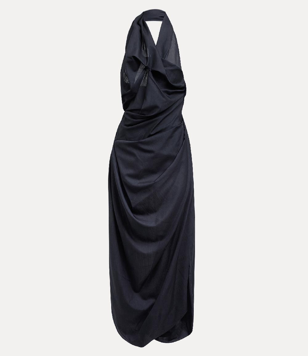 andreas kronthaler for vivienne westwood Halter Galatea Dress NAVY