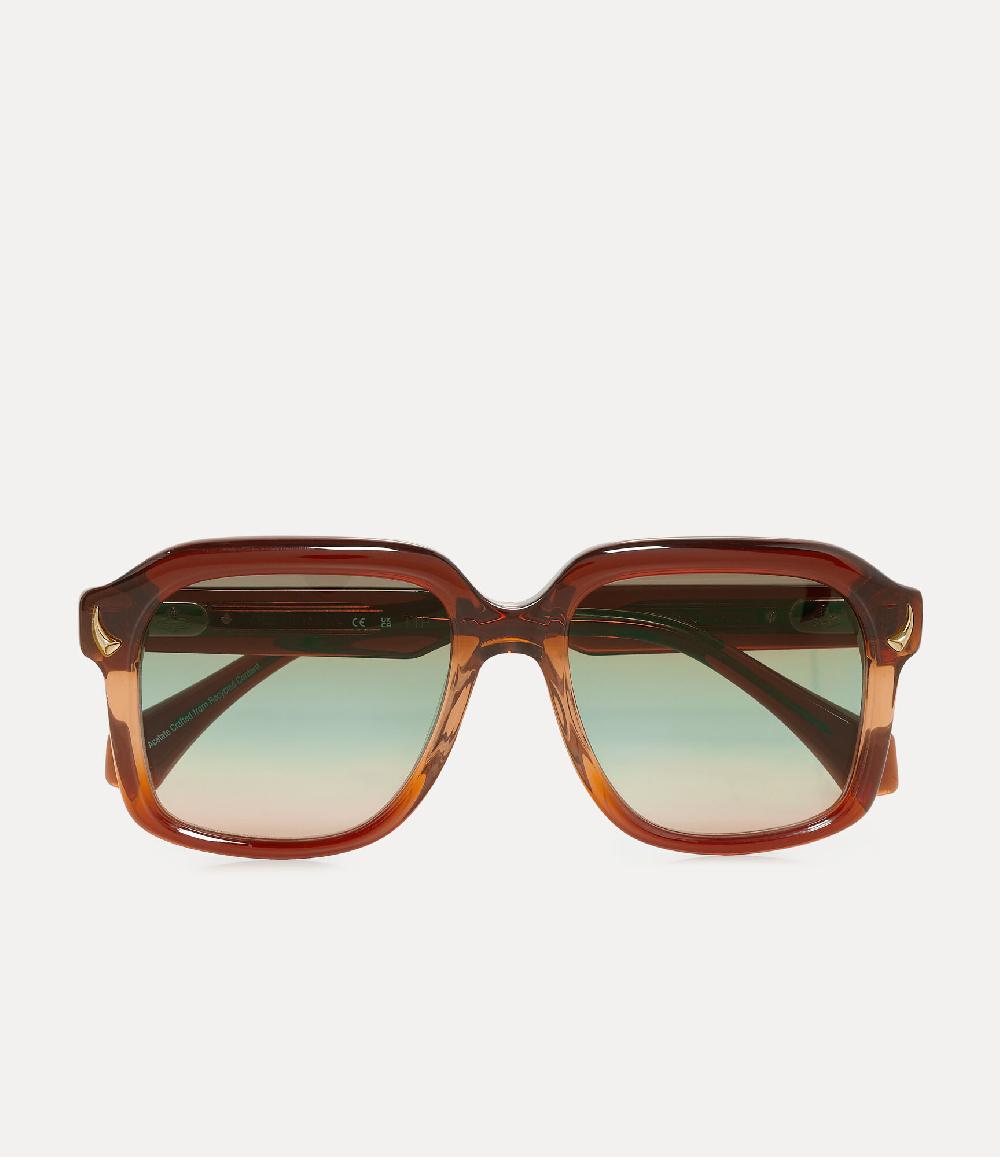 andreas kronthaler for vivienne westwood Harley Sunglasses BROWN