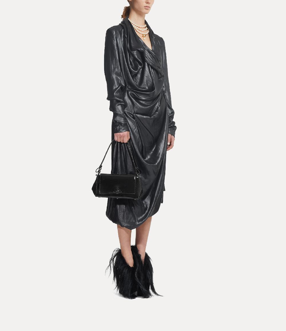 Andreas Kronthaler For Vivienne Westwood Hazel Medium Handbag BLACK ENAMEL ORB