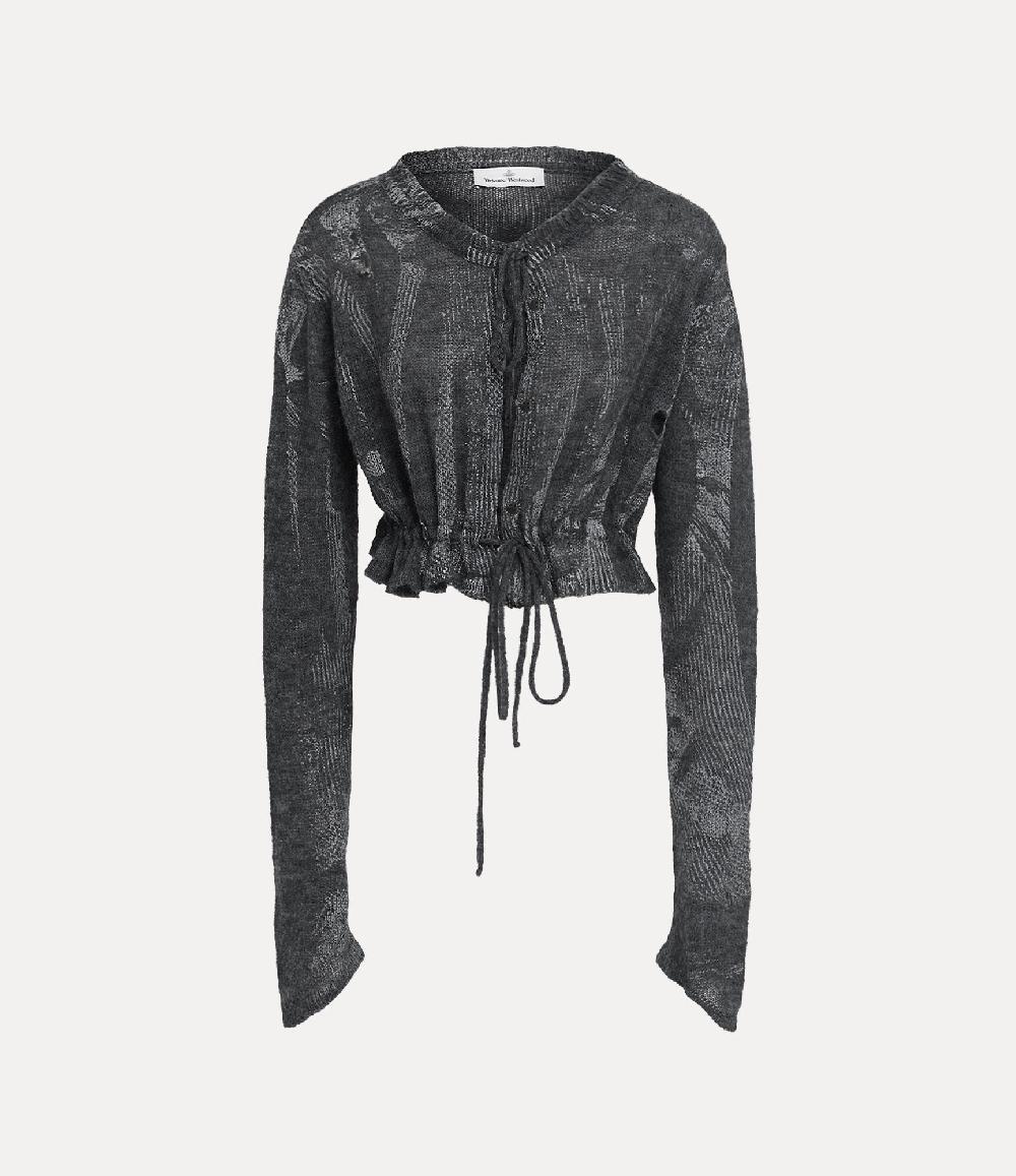 andreas kronthaler for vivienne westwood Hi-Vis Cardigan REFLECTIVE GREY