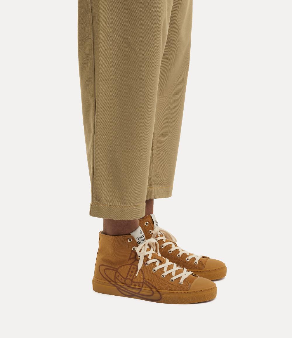 Andreas Kronthaler For Vivienne Westwood High Top Canvas Plimsoll HONEY