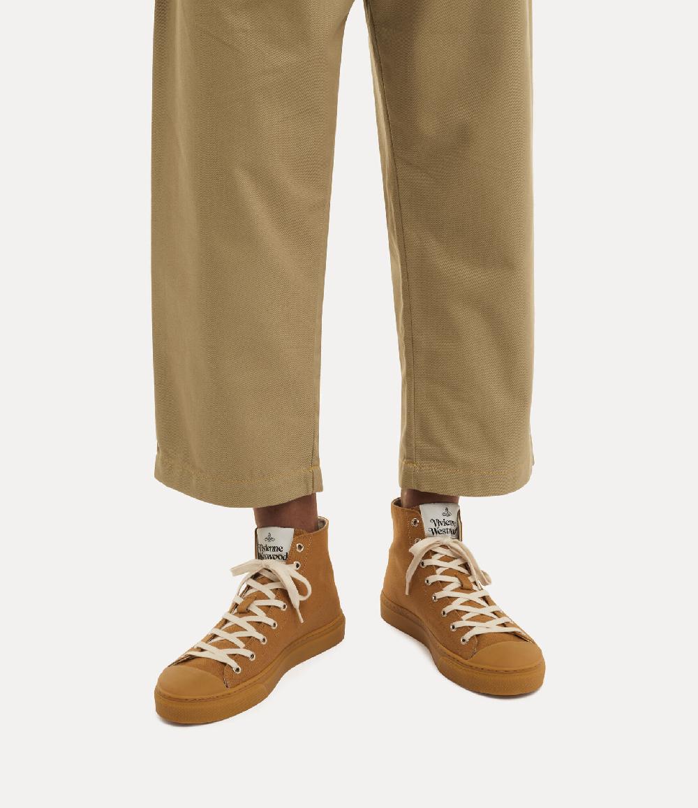 Andreas Kronthaler For Vivienne Westwood High Top Canvas Plimsoll HONEY