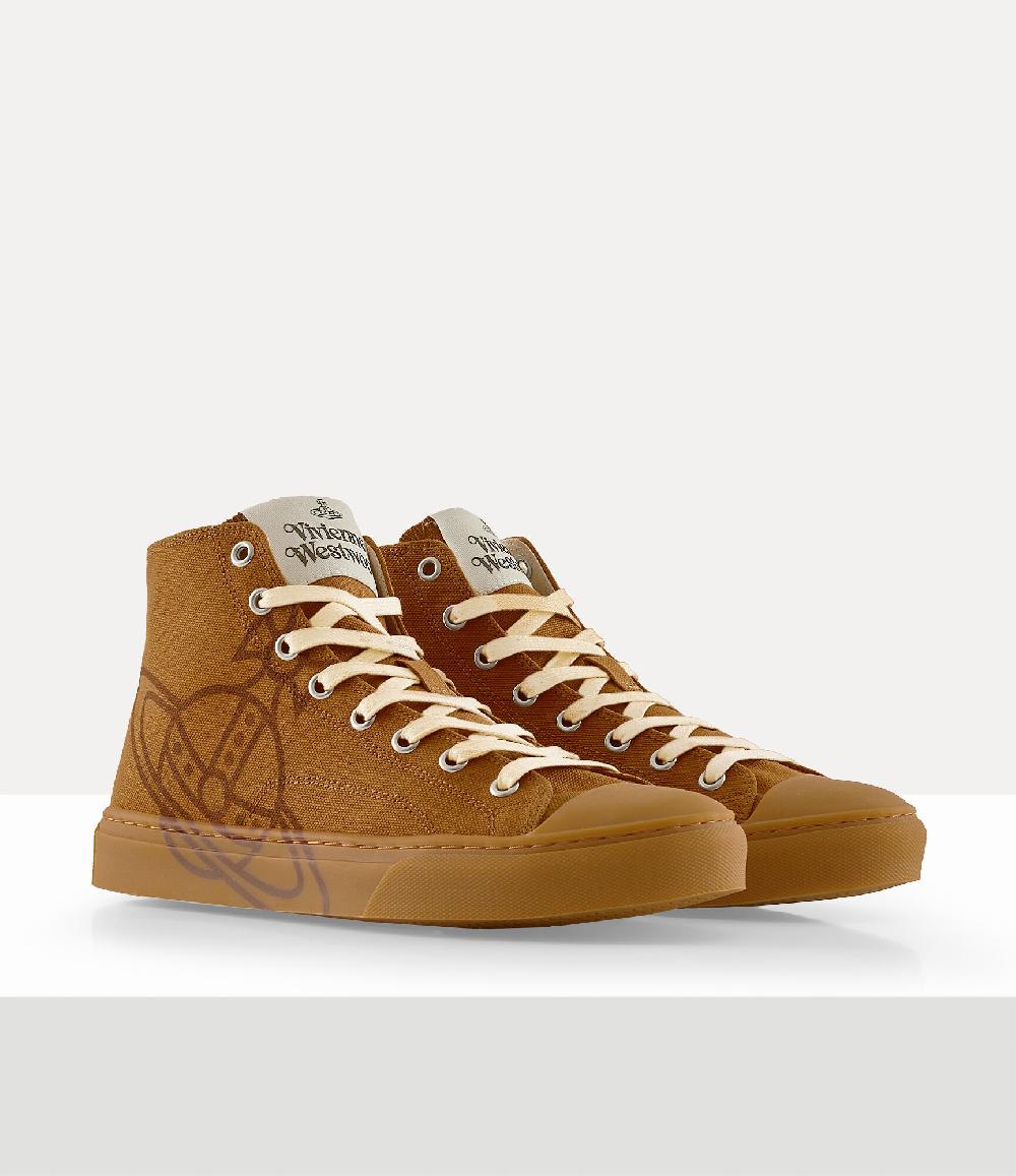 Andreas Kronthaler For Vivienne Westwood High Top Canvas Plimsoll HONEY