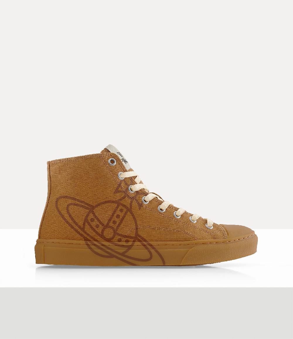 andreas kronthaler for vivienne westwood High Top Canvas Plimsoll HONEY